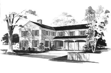 6-Bedroom, 4166 Sq Ft Country House Plan - 137-1140 - Front Exterior