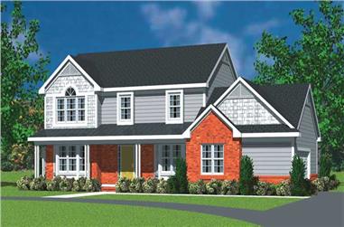 3-Bedroom, 2331 Sq Ft Country Home Plan - 137-1145 - Main Exterior