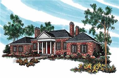 4-Bedroom, 3462 Sq Ft Historic House Plan - 137-1180 - Front Exterior