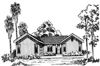 3-Bedroom, 1452 Sq Ft Ranch House Plan - 137-1190 - Front Exterior