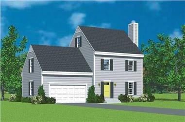 3-Bedroom, 1418 Sq Ft Small House Plans - 137-1219 - Front Exterior