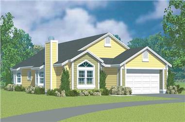 3-Bedroom, 1952 Sq Ft Country House Plan - 137-1231 - Front Exterior