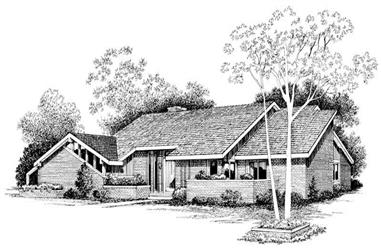 4-Bedroom, 3777 Sq Ft Contemporary House Plan - 137-1287 - Front Exterior