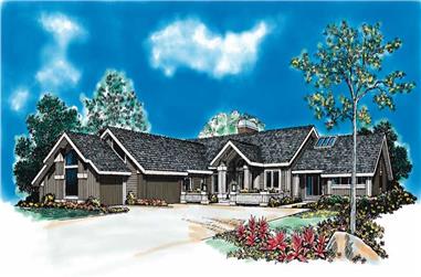 3-Bedroom, 3715 Sq Ft Contemporary House Plan - 137-1339 - Front Exterior