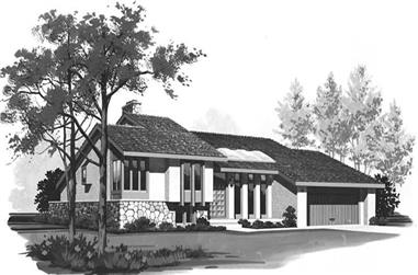 3-Bedroom, 3390 Sq Ft Contemporary House Plan - 137-1342 - Front Exterior
