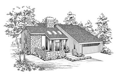 4-Bedroom, 2847 Sq Ft Contemporary House Plan - 137-1345 - Front Exterior
