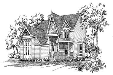 4-Bedroom, 2192 Sq Ft Victorian House Plan - 137-1409 - Front Exterior