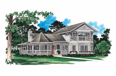 3-Bedroom, 2272 Sq Ft Victorian House Plan - 137-1417 - Front Exterior