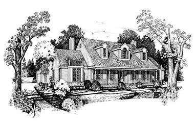 4-Bedroom, 3112 Sq Ft Country House Plan - 137-1425 - Front Exterior