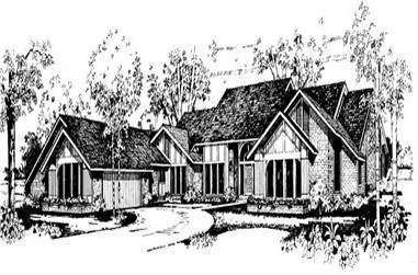 3-Bedroom, 5400 Sq Ft Contemporary Home Plan - 137-1429 - Main Exterior