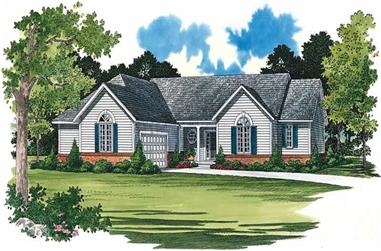 3-Bedroom, 2098 Sq Ft Ranch House Plan - 137-1433 - Front Exterior