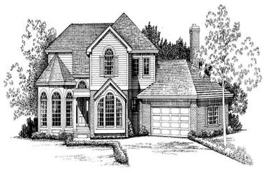 4-Bedroom, 2610 Sq Ft Contemporary House Plan - 137-1434 - Front Exterior