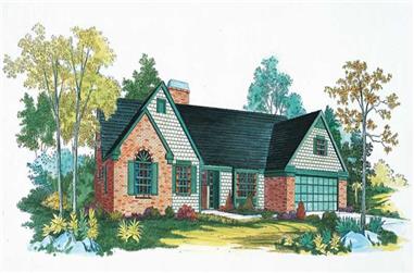 3-Bedroom, 1738 Sq Ft Country House Plan - 137-1441 - Front Exterior
