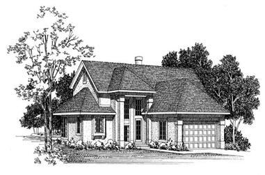 3-Bedroom, 2075 Sq Ft Traditional House Plan - 137-1462 - Front Exterior