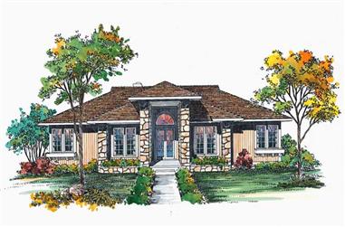 3-Bedroom, 2274 Sq Ft House Plan - 137-1468 - Front Exterior