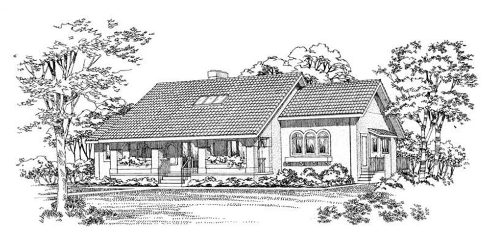 Ranch home (ThePlanCollection: Plan #137-1469)