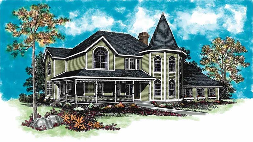 Victorian home (ThePlanCollection: Plan #137-1474)