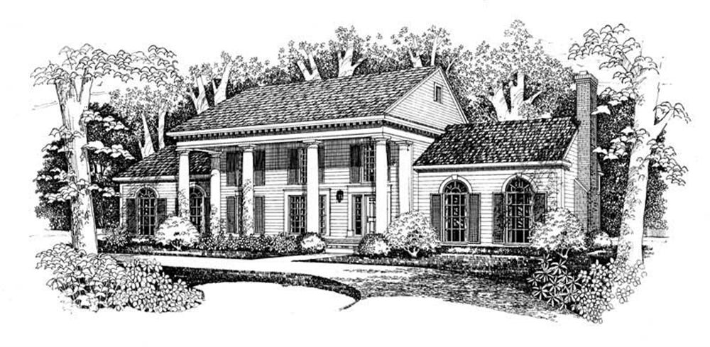 Colonial home (ThePlanCollection: Plan #137-1479)
