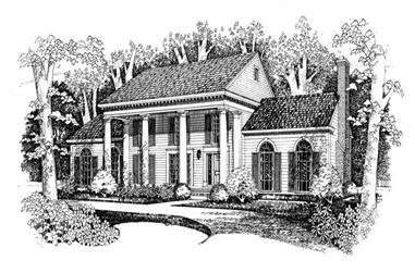 3-Bedroom, 2483 Sq Ft Colonial House Plan - 137-1479 - Front Exterior
