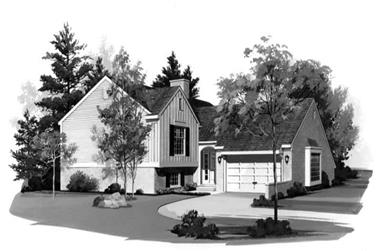 4-Bedroom, 2216 Sq Ft Country Home Plan - 137-1552 - Main Exterior