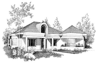 3-Bedroom, 2388 Sq Ft Contemporary House Plan - 137-1553 - Front Exterior