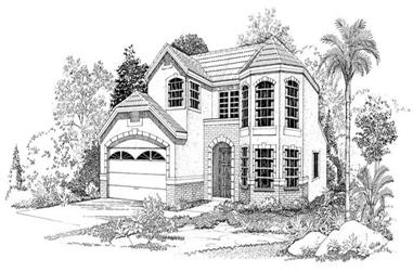 3-Bedroom, 1606 Sq Ft Contemporary Home Plan - 137-1555 - Main Exterior