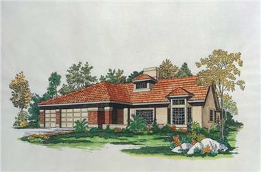 4-Bedroom, 2394 Sq Ft Ranch House Plan - 137-1557 - Front Exterior