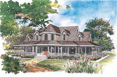 4-Bedroom, 2658 Sq Ft Victorian House Plan - 137-1588 - Front Exterior