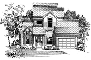 2-Bedroom, 1825 Sq Ft Traditional House Plan - 137-1591 - Front Exterior