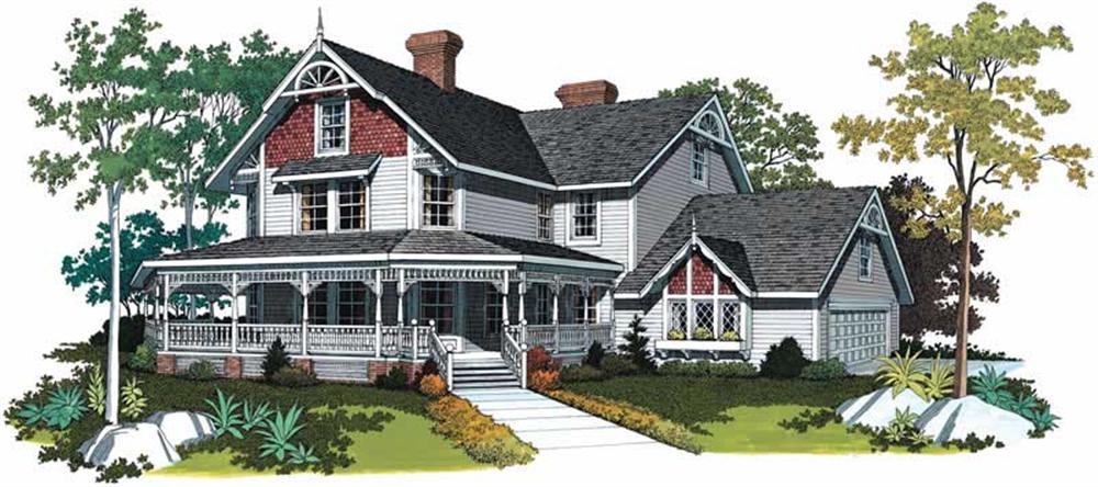 Victorian home (ThePlanCollection: Plan #137-1603)