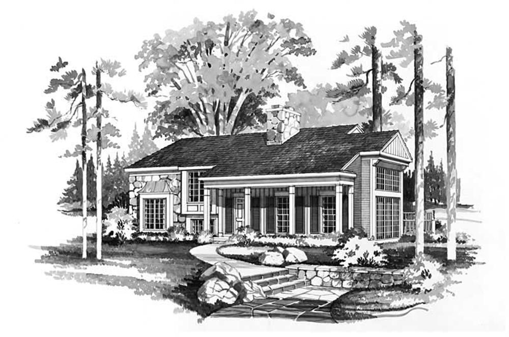 Country home (ThePlanCollection: Plan #137-1632)