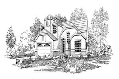4-Bedroom, 1835 Sq Ft Contemporary Home Plan - 137-1633 - Main Exterior