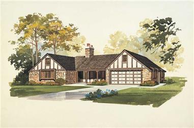 3-Bedroom, 1769 Sq Ft European Home Plan - 137-1665 - Main Exterior