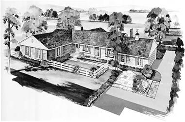 4-Bedroom, 2705 Sq Ft Ranch House Plan - 137-1688 - Front Exterior