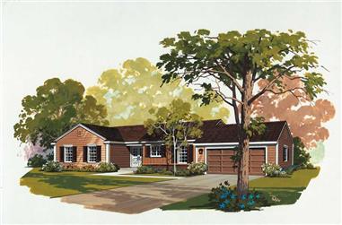 3-Bedroom, 1515 Sq Ft Ranch Home Plan - 137-1689 - Main Exterior