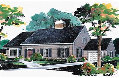 3-Bedroom, 1782 Sq Ft Farmhouse House Plan - 137-1715 - Front Exterior