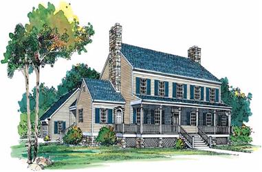 3-Bedroom, 3412 Sq Ft Farmhouse House Plan - 137-1722 - Front Exterior