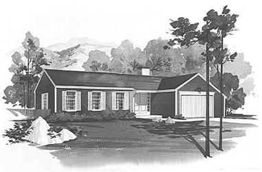 4-Bedroom, 1872 Sq Ft Ranch House Plan - 137-1749 - Front Exterior