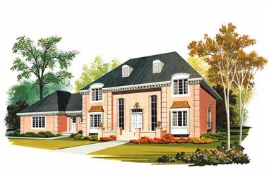 4-Bedroom, 4032 Sq Ft European Home Plan - 137-1792 - Main Exterior