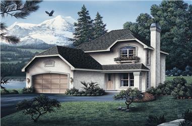 3-Bedroom, 1492 Sq Ft Cottage Home Plan - 138-1044 - Main Exterior
