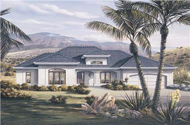3-Bedroom, 1712 Sq Ft Ranch House Plan - 138-1076 - Front Exterior