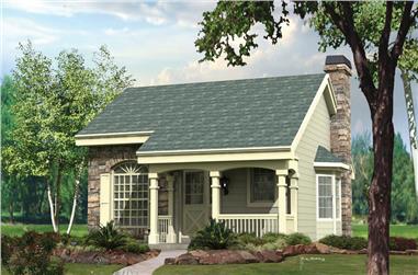 2-Bedroom, 1207 Sq Ft Cottage Home Plan - 138-1132 - Main Exterior