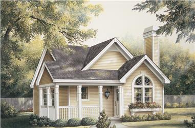 2-Bedroom, 1084 Sq Ft Cottage Home Plan - 138-1133 - Main Exterior