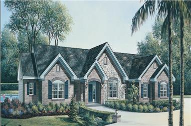 3-Bedroom, 2695 Sq Ft Traditional House Plan - 138-1145 - Front Exterior