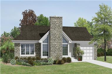 2-Bedroom, 1687 Sq Ft Cottage Home Plan - 138-1174 - Main Exterior