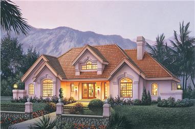 4-Bedroom, 2539 Sq Ft Ranch House Plan - 138-1186 - Front Exterior
