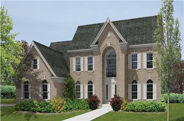 4-Bedroom, 4597 Sq Ft Traditional House Plan - 138-1191 - Front Exterior