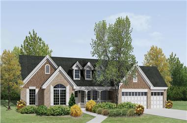 4-Bedroom, 2322 Sq Ft Country Home Plan - 138-1200 - Main Exterior
