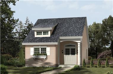 2-Bedroom, 882 Sq Ft Cottage Home Plan - 138-1201 - Main Exterior