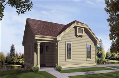 2-Bedroom, 1142 Sq Ft Small House Plans - 138-1211 - Main Exterior